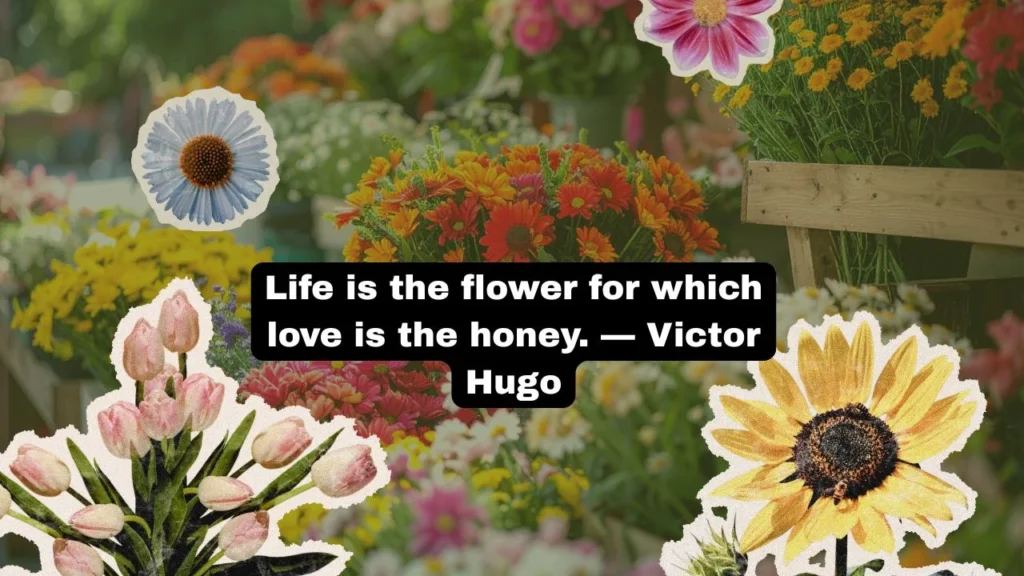 Uplifting Flower Short Quotes