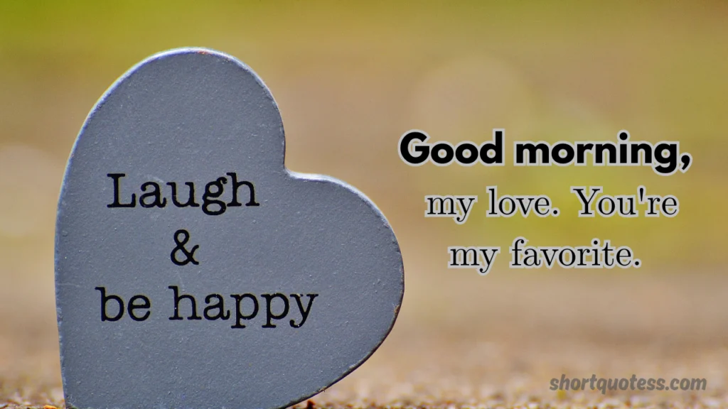 Short Good Morning My Love Quotes for Text Messages